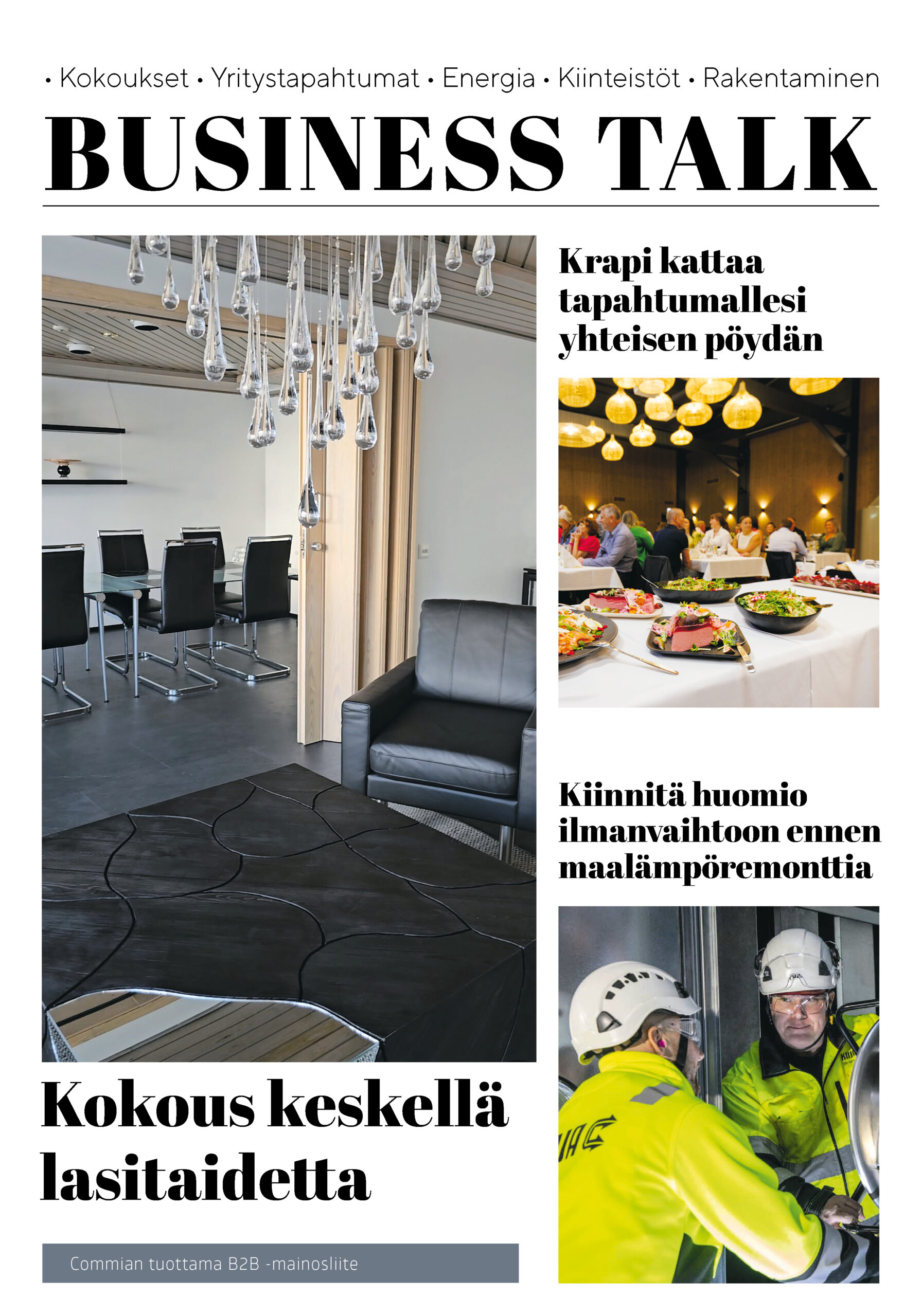 Business Talk -teemaliite Helsingin Sanomissa